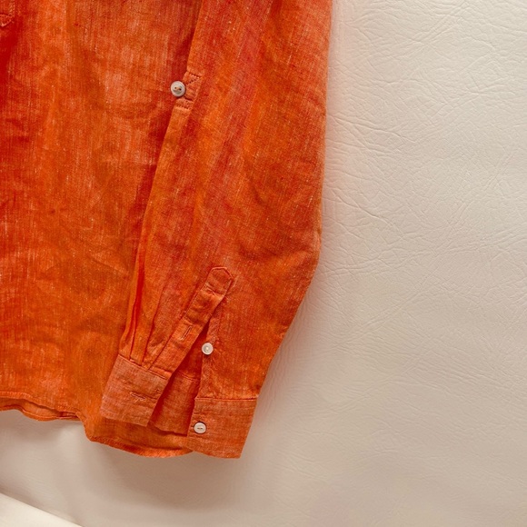 Talbots women tunic 100% linen size Small long sleeves - Picture 3 of 8